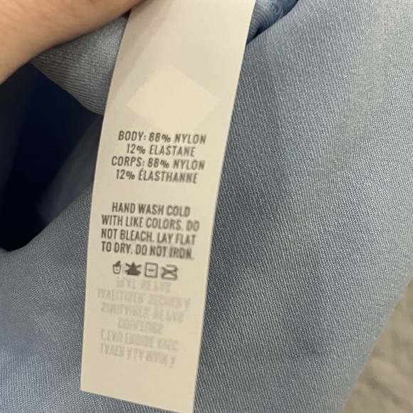 Offline By Aerie Blue Tank Sports Bra Size Medium NO PADDING - Picture 7 of 7